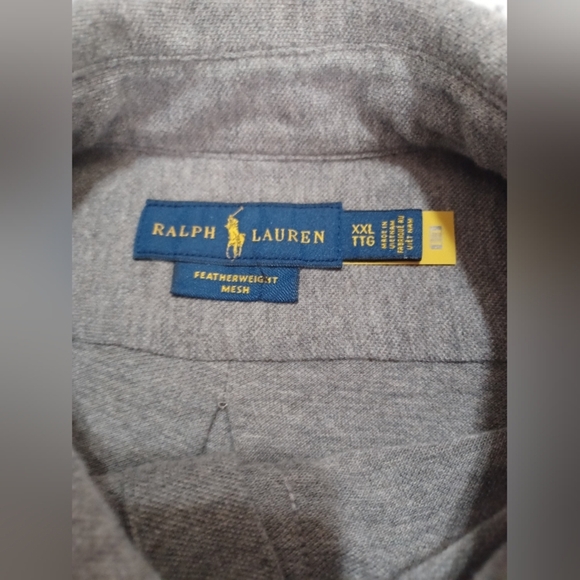 Polo Ralph Lauren Size XXL Featherweight Mesh Knit Long Sleeve Shirt Heritage - Picture 5 of 10